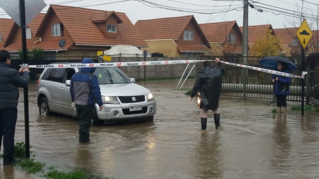 Los efectos del sistema frontal que afecta a zona centro sur
