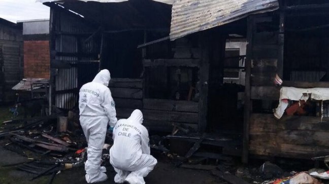 Incendio destruyó una vivienda y dejó un fallecido en Temuco