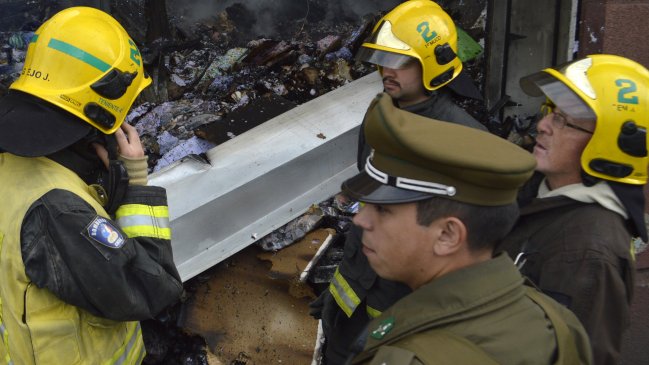 Incendio destruyó parte de escuela en La Araucanía