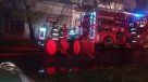 Incendio consumió bodega en Quinta Normal