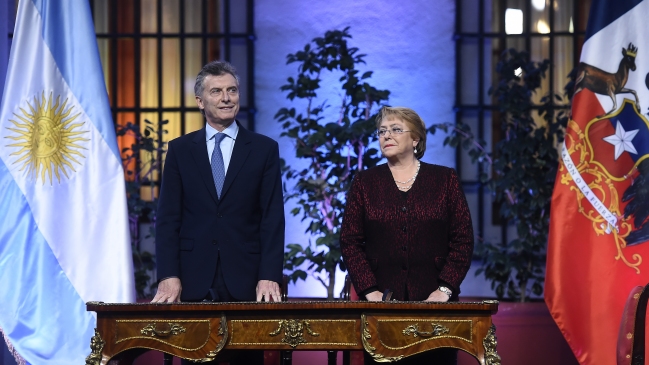 Macri tras reunión con Bachelet: 