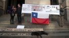 Ex vecinos de la Villa San Luis se manifestaron frente a la Biblioteca Nacional