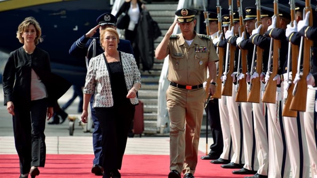 Presidenta Bachelet arribó a Cali para la Cumbre de la Alianza del Pacífico
