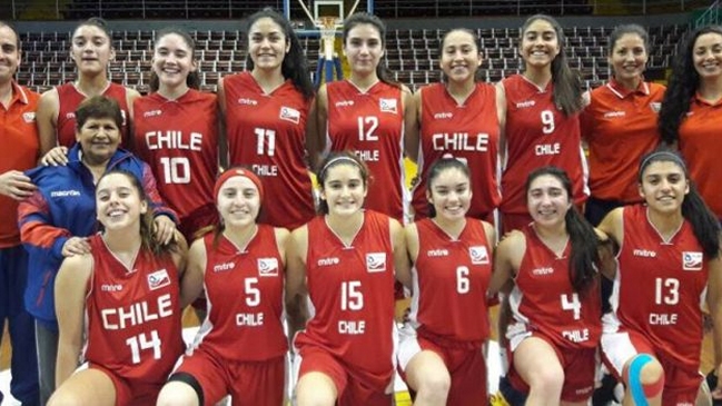 Chile venció a Perú y clasificó a semifinales en el Sudamericano U17 de baloncesto femenino