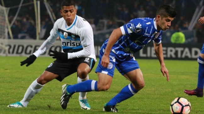 Gremio golpeó a domicilio a Godoy Cruz y tomó ventaja en octavos de la Libertadores