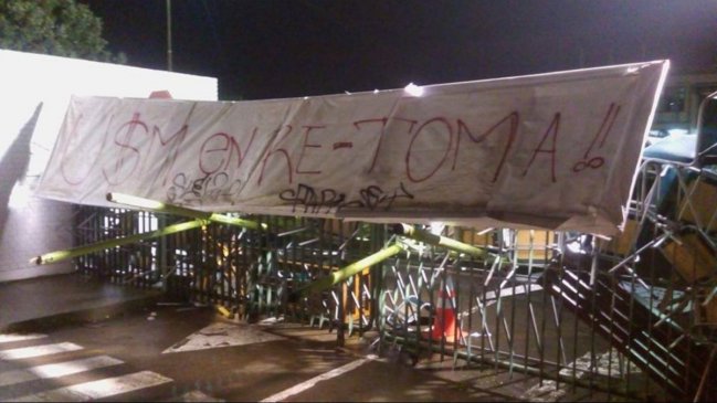 Concepción: Alumnos retomaron la Universidad Federico Santa María