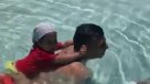 El tierno juego de Gary Medel con su hija durante las vacaciones