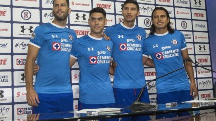 La presentación de Felipe Mora como nuevo delantero de Cruz Azul de México