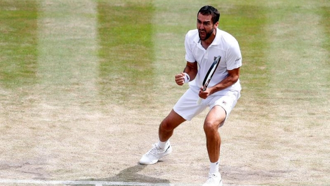 Cilic tumbó al verdugo de Nadal y llegó por primera vez a semifinales de Wimbledon