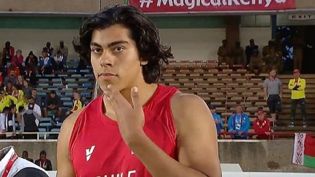 El chileno Claudio Romero terminó cuarto en lanzamiento de la bala del Mundial Sub 18 en Kenia