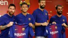Messi, Neymar, Piqué y Turan presentaron al nuevo auspiciador de FC Barcelona