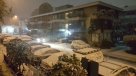 Santiago amaneció con nieve y bajas temperaturas
