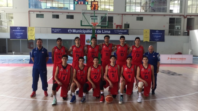 Chile barrió a Colombia y ganó su grupo en el Sudamericano sub 17 de baloncesto