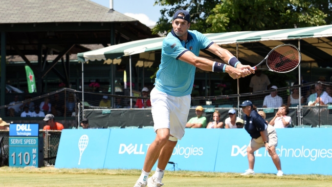 John Isner se instaló en semifinales del torneo ATP de Newport