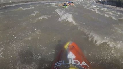   Así se ve un viaje en primera persona en kayak por el Mapocho 