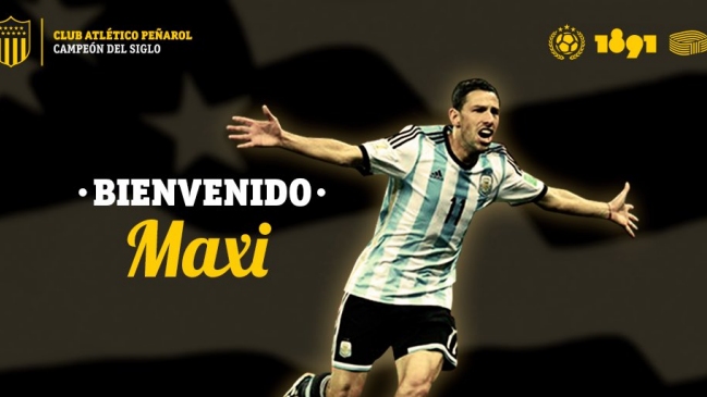 Peñarol anunció el fichaje del argentino Maxi Rodríguez