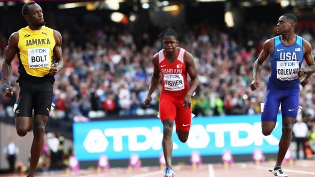 Christian Coleman sorprendió a Usain Bolt en las semifinales