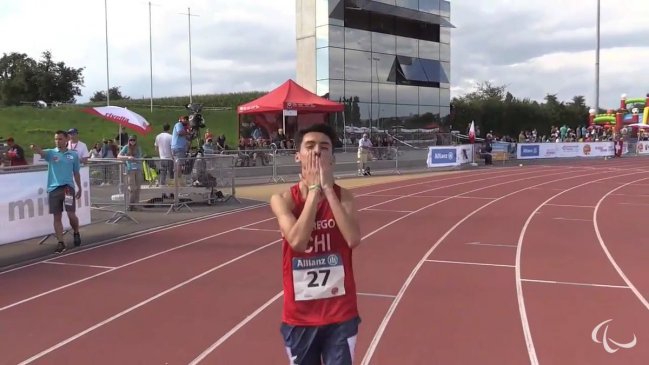 Mauricio Orrego ganó medalla de oro en el Mundial Juvenil de Atletismo paralímpico