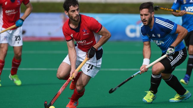 Chile tuvo un duro revés ante Argentina en la Copa Panamericana de hockey césped masculino