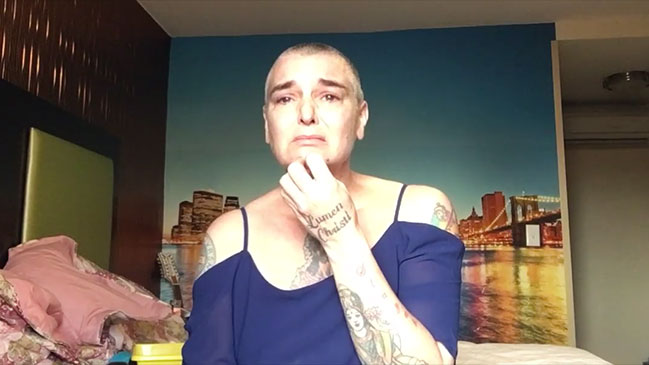 Sinead O'Connor publicó dramático video hablando sobre sus enfermedades mentales