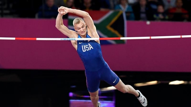 Sam Kendricks brilló en el salto con garrocha del Mundial de Londres