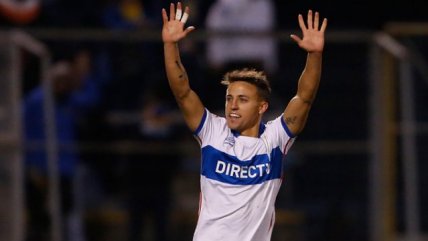 Diego Buonanotte anotó de penal para la UC ante Everton de Viña del Mar