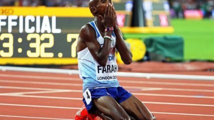   Un exhausto Mo Farah se resignó a la plata en su última carrera profesional de 5.000 metros planos 