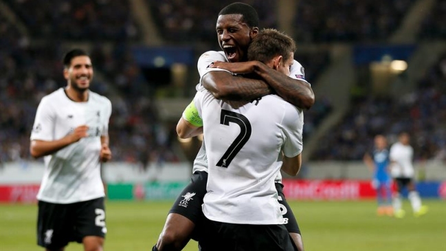 Liverpool venció a Hoffenheim y puso un pie en la fase grupal de la Champions