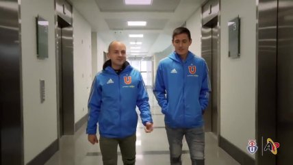 Matías Rodríguez y Gustavo Lorenzetti le dieron una grata sorpresa a hincha de la U