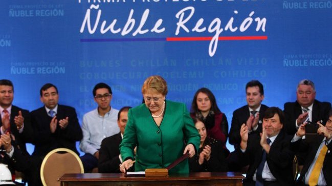 Presidenta Bachelet firmará este sábado decreto que da vida a la Región de Ñuble