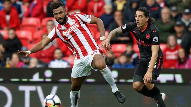 Stoke City superó a un Arsenal que otra vez no contó con Alexis Sánchez en Inglaterra