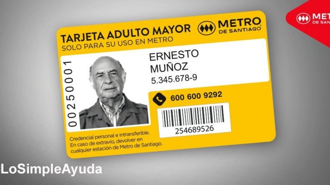 Metro inició revalidación para que Tarjeta de Adulto Mayor tenga viajes ilimitados