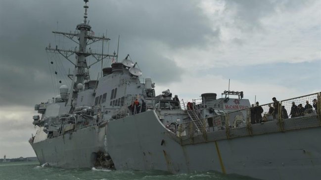Armada de EEUU pausa operaciones en todo el mundo tras colisión con petrolero