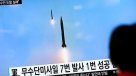 Corea del Norte lanzó tres misiles balísticos al mar de Japón