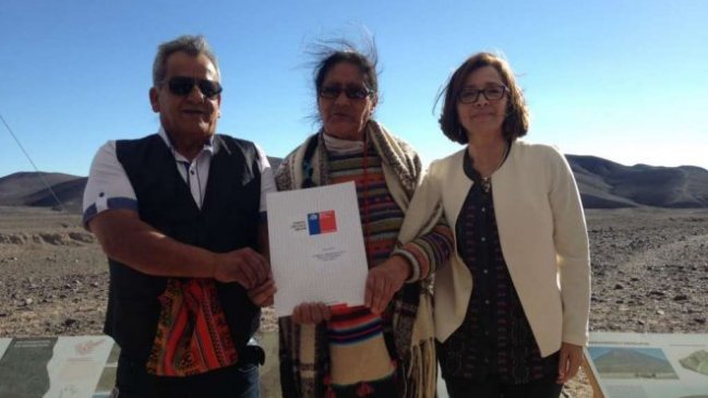 Comunidades indígenas reciben territorios para proteger los Geoglifos de Chug Chug