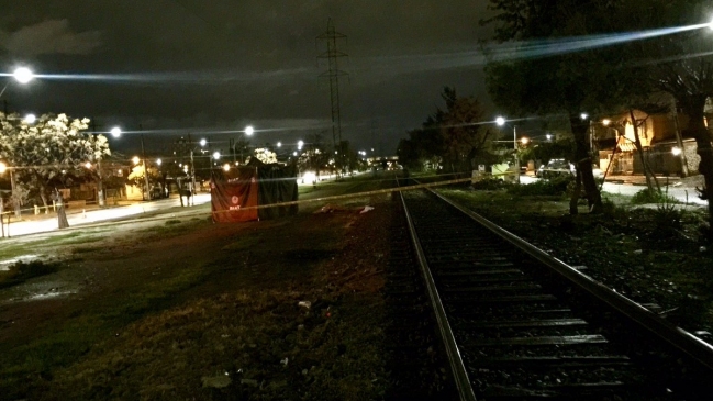Hombre murió al ser arrollado por un tren en Estación Central