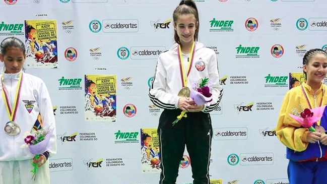 Valentina Toro, número uno del mundo en karate: 
