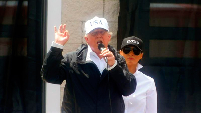 Trump dará 1 millón de dólares de su fortuna personal a afectados por Harvey