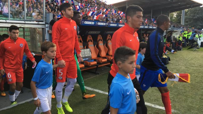 La Roja sub 21 empató con Francia en un agitado duelo amistoso