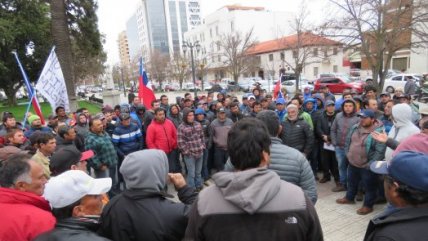 La protesta de los pescadores artesanales por conflicto de reineta migratoria