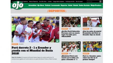 La prensa peruana y el sueño de clasificar a Rusia 2018
