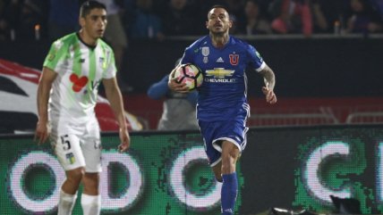 Mauricio Pinilla marcó un golazo de taco en la paridad ante O'Higgins en el Nacional