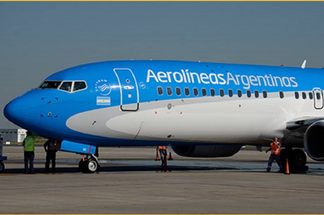 Aerolíneas Argentinas abrió una nueva ruta entre centro de Argentina y Chile