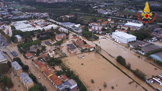 Al menos seis muertos por intensas lluvias en el noroeste y centro de Italia