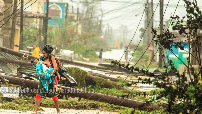 Maradona envió un mensaje de solidaridad a Cuba y México por desastres naturales