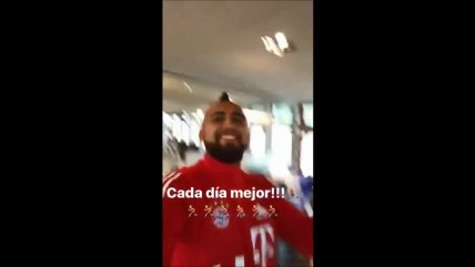   Arturo Vidal entrenó en solitario y aseguró estar 