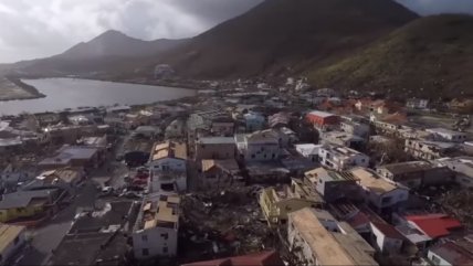   Dron mostró la devastación del huracán Irma en isla de San Martín 