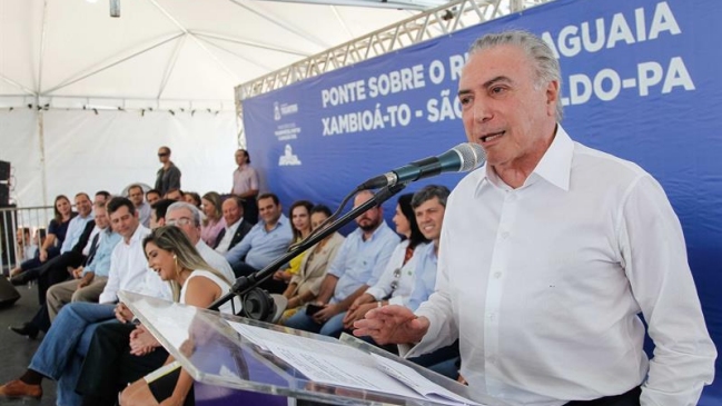 Fiscalía denunció a Temer por obstrucción a la Justicia y asociación ilícita