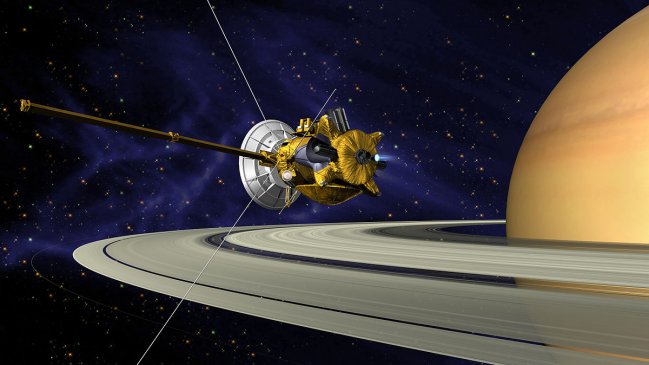 La sonda Cassini se desintegró en Saturno  