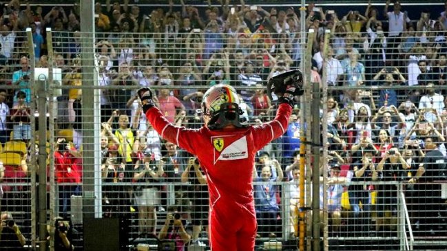 La grilla de largada del Gran Premio de Singapur de Fórmula 1